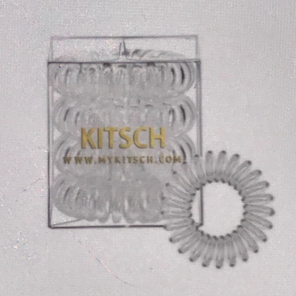 Kitsch Hair Coils 4 pc translucent NEW
